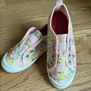 Blowfish Pink Floral Sneakers Casual Canvas
